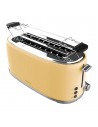 Tostador - Cecotec Toast&Taste 1600 Retro Double, Cuatro Tostadas, 1630 W, Dos Ranuras, Beige