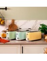 Tostador - Cecotec Toast&Taste 1600 Retro Double, Cuatro Tostadas, 1630 W, Dos Ranuras, Beige