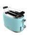 Tostador - Cecotec Toast&Taste 1000 Retro Double, Dos Tostadas, 980 W, Dos Ranuras, Azul