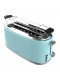Tostador - Cecotec Toast&Taste 1600 Retro Double, Cuatro Tostadas, 1630 W, Dos Ranuras, Azul