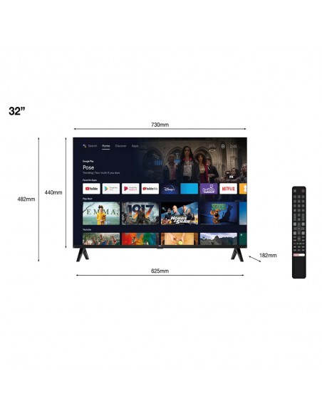 TV LED - TCL 32S5400AF, 32 pulgadas,...