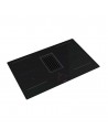 Placa Inducción con extracción - Mepamsa Inducción Pro, 4 Zonas, 83 cm, Negro