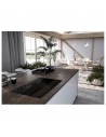 Placa Inducción con extracción - Mepamsa Inducción Pro, 4 Zonas, 83 cm, Negro