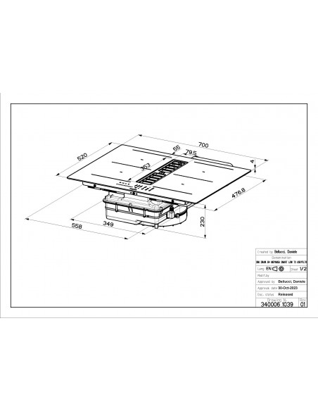 Placa con Extractor Integrado -...