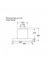Campana Integrable - Balay 3BD866MN, 60cm, 70 dB, Negro
