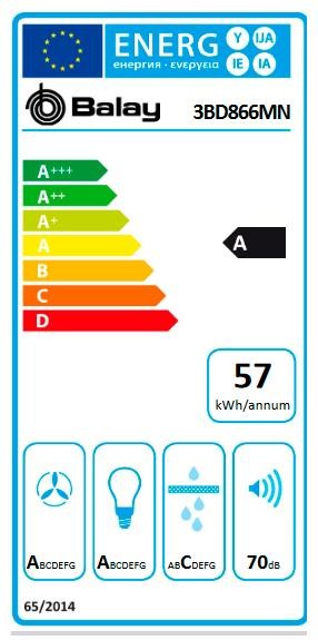 Etiqueta de Eficiencia Energética - 3BD866MN