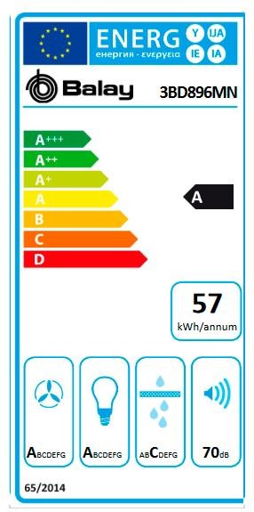 Etiqueta de Eficiencia Energética - 3BD896MN