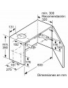 Campana Telescópica  - Balay 3BT294MX , 90 cm, 67 dB, 383 m3/h, Inox