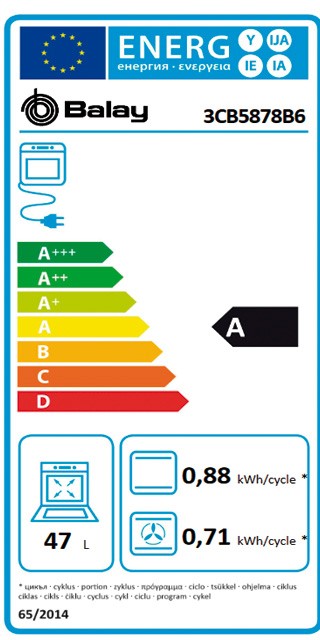 Etiqueta de Eficiencia Energética - 3CB5878B6