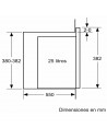 Microondas Integrable - Balay 3CG5175B2, Grill, 900 W, Cristal Blanco