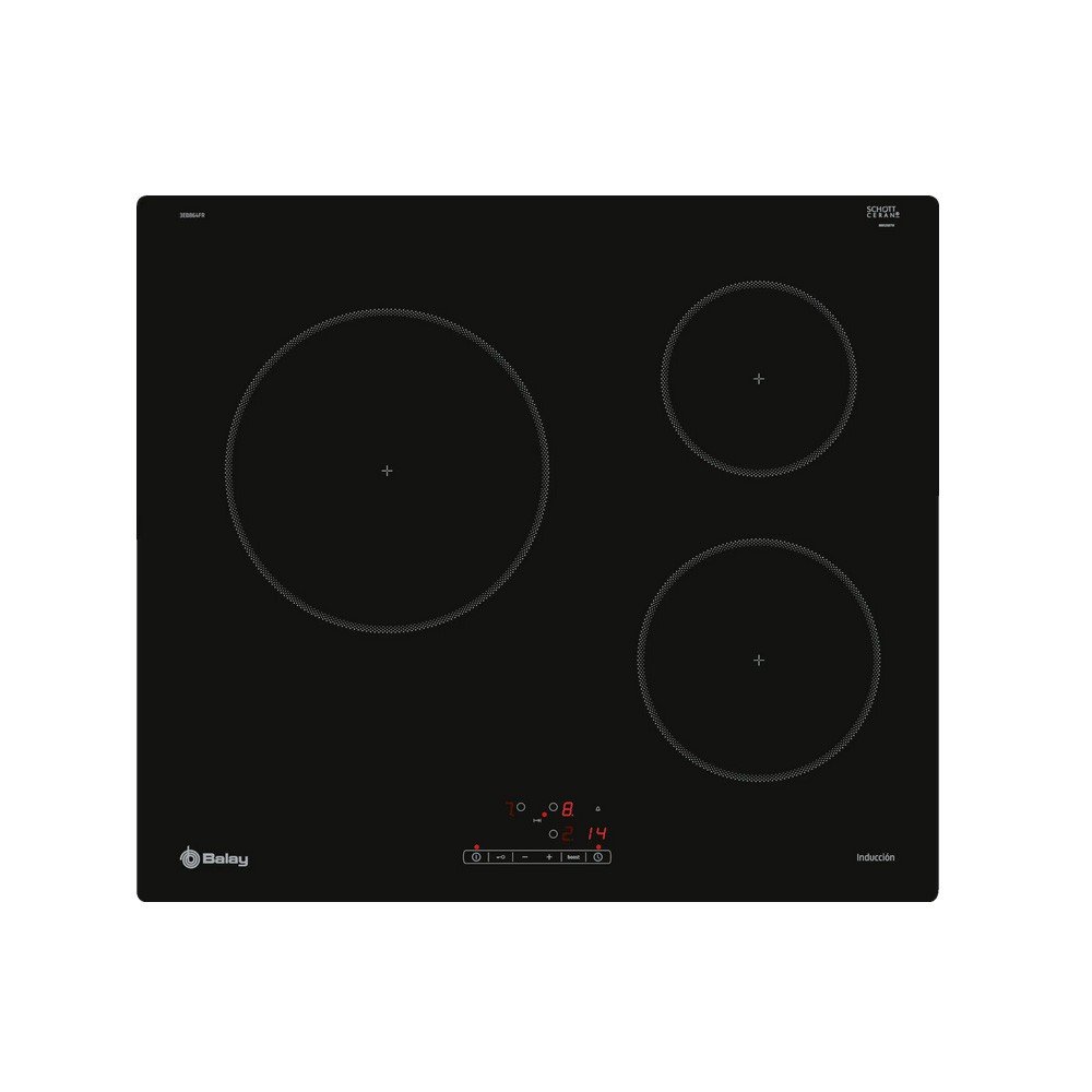 Balay – Placa inducción Balay 3 zonas de cocción – 3EB864FR.