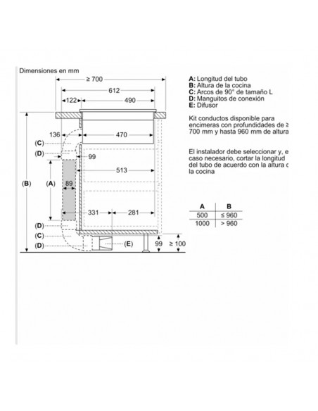 Placa Inducción con extracción -...