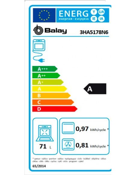 Horno Multifunción - Balay 3HA5178N6,...