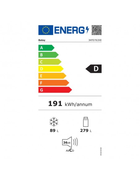Combi No Frost - Balay, Inox, 2.03...