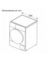 Secadora Condensación - Balay 3SC378B, Bomba de Calor, 7 Kg, Blanco