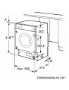 Lavadora Integrable-  Balay 3TI983B, 8 Kg y 1200 RPM