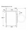 Lavadora Libre Instalación - Balay 3TS384BT, 8 Kg y 1400 RPM, Blanco