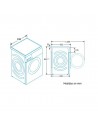 Lavadora Libre Instalación -   Balay 3TS384XT, 8 Kg y 1400 RPM, Inox