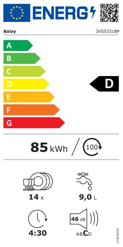 Etiqueta de Eficiencia Energética - 3VS5331BP