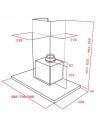 Campana Decorativa - Teka DSJ 750, Inox, 70 cm
