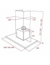 Campana Decorativa - Teka DSJ 950, Inox, 90 cm