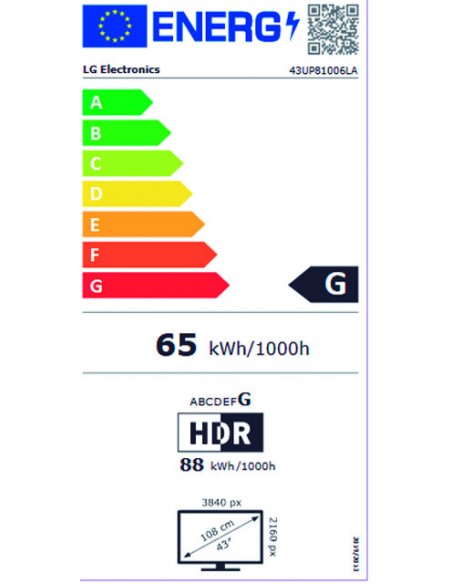 TV LED - LG 43UP81006LA, 43 pulgadas,...