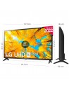 TV LED - LG 43UQ75006LF, 43 pulgadas, 4K UHD, Procesador a5 Gen 5 IA