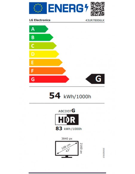 TV LED - LG 43UR78006LK, 43 pulgadas,...