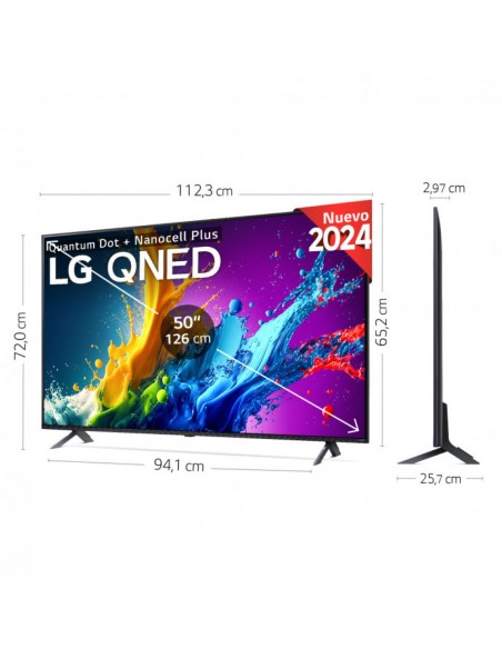 TV LED - LG 50QNED80T6A, 50", 4K UHD,...
