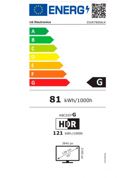 TV LED - LG 55UR78006LK, 55 pulgadas,...