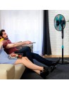 Ventilador Pie  - Cecotec EnergySilence 510, 40 W, 5 Aspas de 40 cm de diámetro, Oscilante, 3 Velocidades