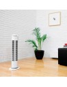 Ventilador Torre - Cecotec EnergySilence 6090 Skyline, 45 W,  80 cm de altura, Tres Velocidades, Blanco