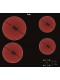 Placa Vitrocerámica - Whirlpool AKT8090NE, 4 Zonas, 60 cm, Negro, Sin Marco