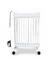 Radiador - Orbegozo RF2500, Aceite, 11 Elementos, Blanco y Negro