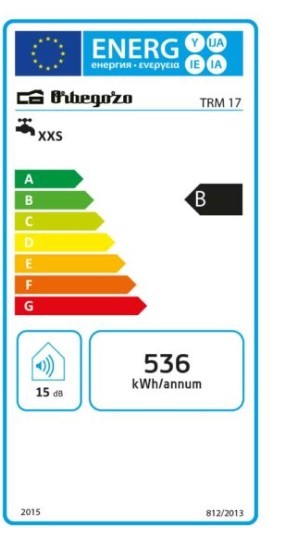 Etiqueta de Eficiencia Energética - TRM17