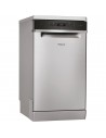 Lavavajillas Libre Instalación - Whirlpool WSFO3O23PFX, 45 cm, 43 dB, 10 servicios, Inox
