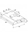 Campana Convencional - Whirlpool WSLK661ASX, Eficiencia C, Acero Inoxidable, Oculto