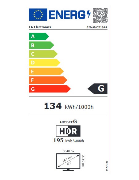 TV LED - LG  65NANO916PA, 65...