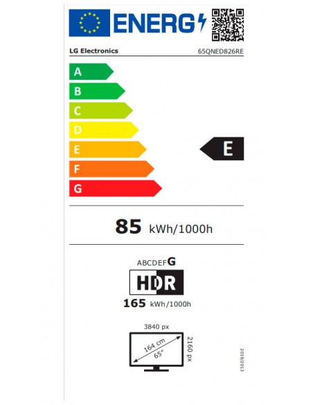 TV LED - LG 65QNED826RE, 65 pulgadas,...