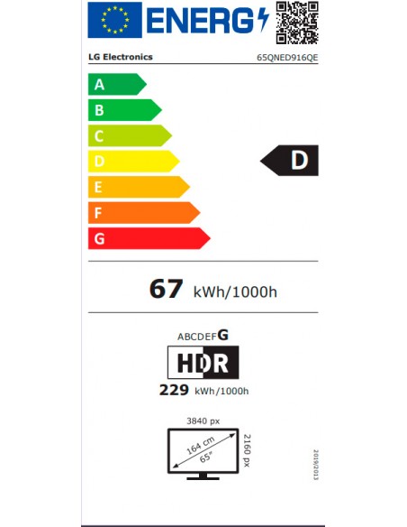 TV Mini LED - LG 65QNED916QE, 65...