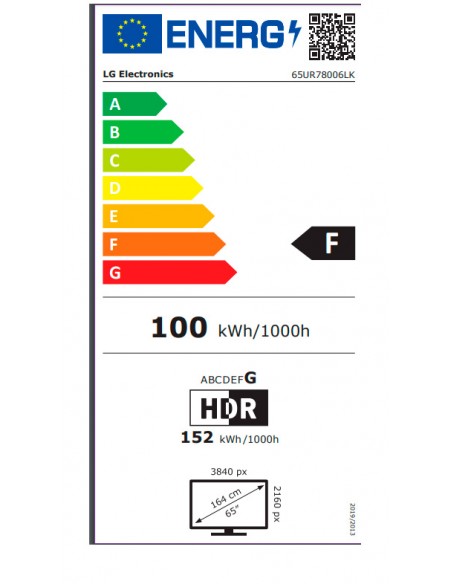 TV LED - LG 65UR78006LK, 65 pulgadas,...
