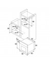 Horno Convencional-  CATA SES 6204 WH, 60 cm, AquaSmart, Blanco