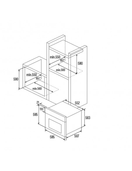 Horno Convencional- Cata SES 7004 X/C...