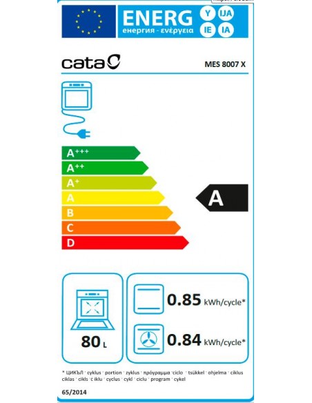 Horno Multifunción - Cata MES 8007 X,...