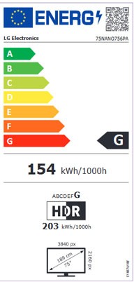Etiqueta de Eficiencia Energética - 75NANO756PA