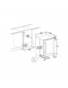 Vinoteca Integrable - Cata VI 59082 BK, 60 cm, 46 botellas