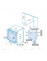 Lavadora Integrable - Cata LI 08014, 8g y 1400rpm, Eficiencia B