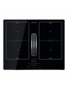 Placa con Extractor Integrado -Cata AS600, 4 Zonas, 60 cm, Flex, Negro