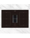 Placa con Extractor Integrado - Cata  AS750 2 Flex A, 4 Zonas, 77 cm, Flex, Negro