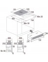 Placa con Extractor Integrado - Cata  AS750 2 Flex A, 4 Zonas, 77 cm, Flex, Negro